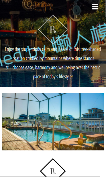 酒店游泳健身触屏版自适应html5手机wap网站模板源码下载