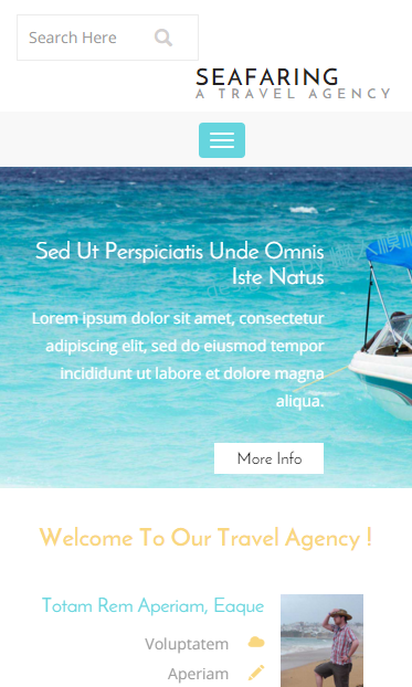 航海运输行业html5触屏版自适应手机wap网站模板源码下载