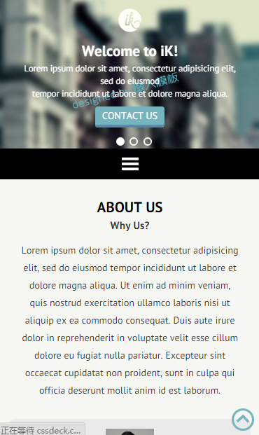 企业团队大气展示触屏版自适应手机wap网站模板源码下载