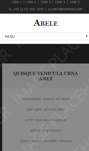 Abele中小企业触屏版自适应手机wap网站模板源码下载