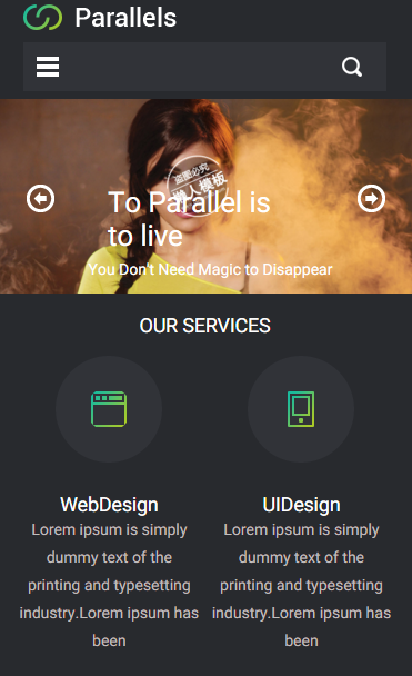专业大气团队介绍触屏版自适应html5手机wap网站模板源码下载