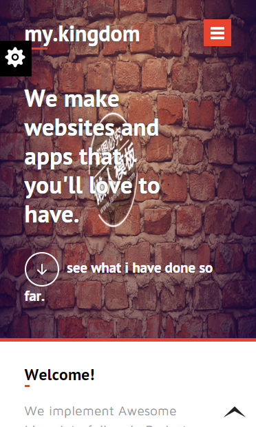 红砖网站制作触屏版自适应html5手机wap网站模板源码下载
