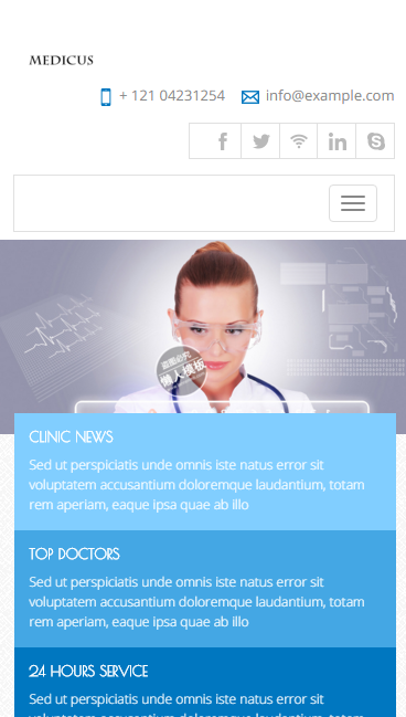 医院医药制造触屏版自适应手机wap网站模板源码下载