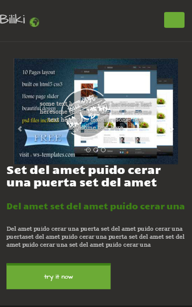 软件开发者触屏版自适应响应式html5手机wap网站模板下载