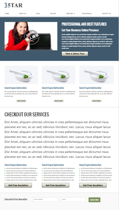 外贸企业35Star触屏版自适应手机wap网站模板源码下载