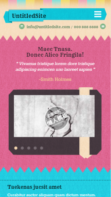 地球拼图实例触屏版自适应html5手机wap网站模板源码下载