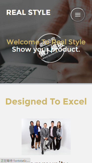 科技公司响应式固定背景触屏版自适应手机wap网站模板源码下载