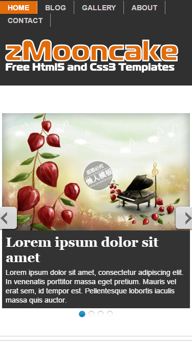 艺术蛋糕食品店触屏版自适应html5手机wap网站模板源码下载