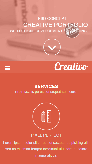 红色宽屏企业介绍触屏版自适应手机wap网站模板源码下载