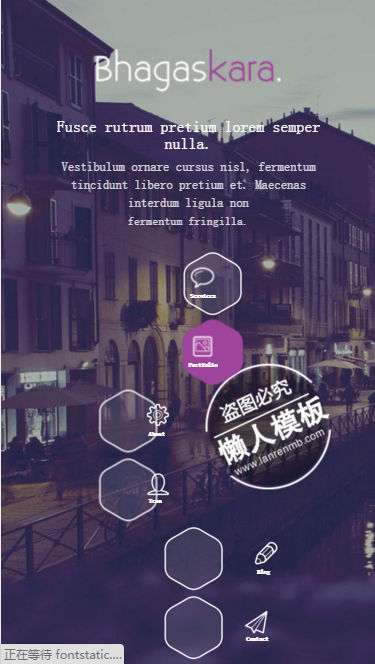 滤镜效果设计公司触屏版自适应html5手机wap网站模板源码下载