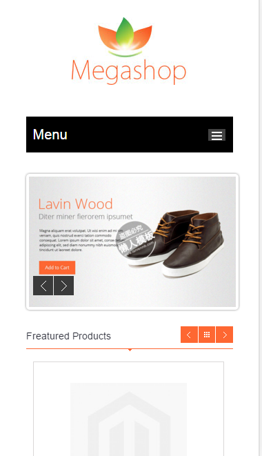 B2C在线购物商城触屏版自适应手机wap网站模板源码下载