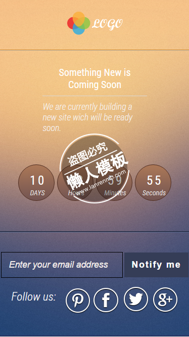 Comix 倒计时网站触屏版自适应html5手机wap网站模板源码下载