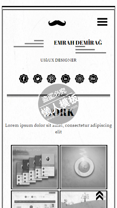 Emrah_Demirag个人简历自适应html5手机wap网站模板源码下载