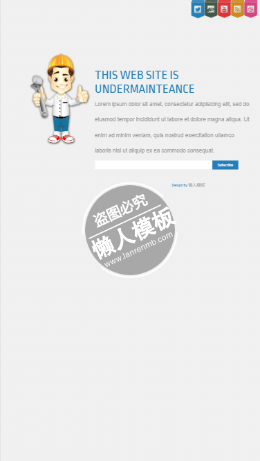 Lanuncher修理工html5网站正在建设中倒计时页面模板源码下载
