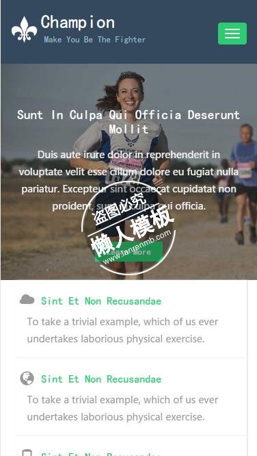 Champion体育综合资讯html5手机wap体育网站模板免费下载