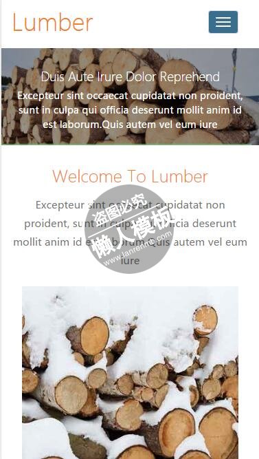 Lumber树木存储加工html5工业企业制品手机wap网站模板下