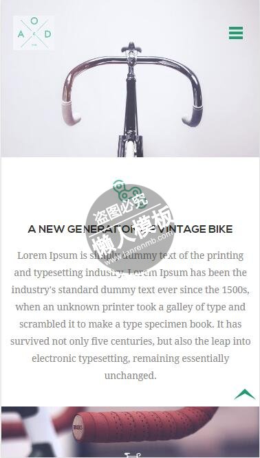 Bicycle自行车设计出售商家html5公司企业手机网站模板免费下载