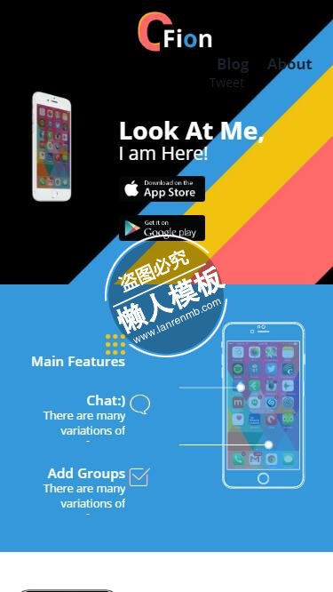 Cfion App手机软件制作html5公司企业手机wap网站模板免费下载