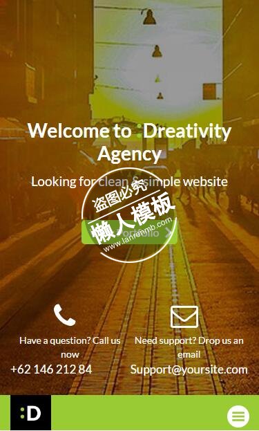 Dreativity服务统计html5公司企业手机wap网站模板免费下载