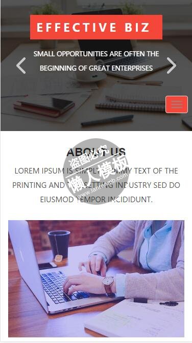 Effective Biz计算机行业html5公司企业手机wap网站模板免费下载