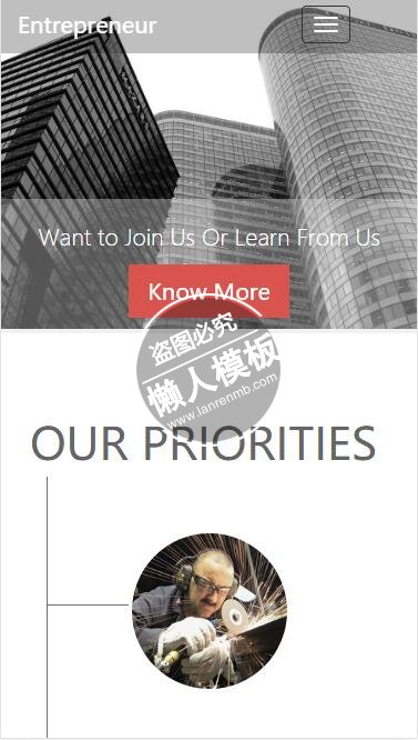 Entrepreneur专业会议html5公司企业手机wap网站模板免费下载