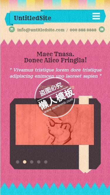 Fringila油画色彩风格html5公司企业手机wap网站模板免费下载