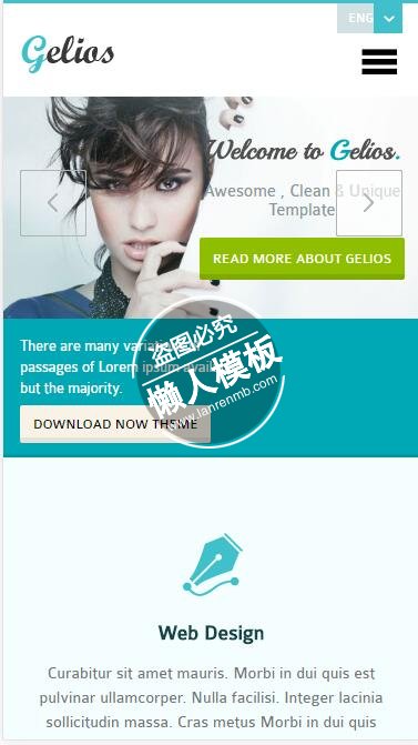 Gelios公司宣传设计html5公司企业手机wap网站模板免费下载
