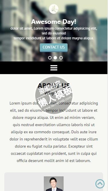 Ik员工技能介绍单页html5公司企业手机wap网站模板免费下载