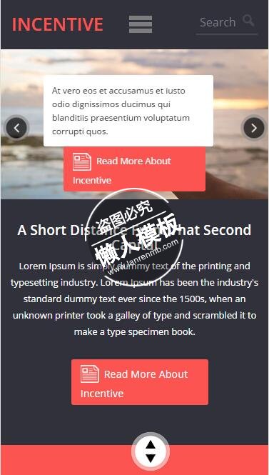 Incentive全球性商业研究html5公司企业手机wap网站模板免费下载