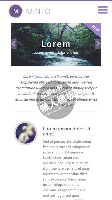 minto风景图切换简单页面html5公司企业手机wap网站模板免费下载