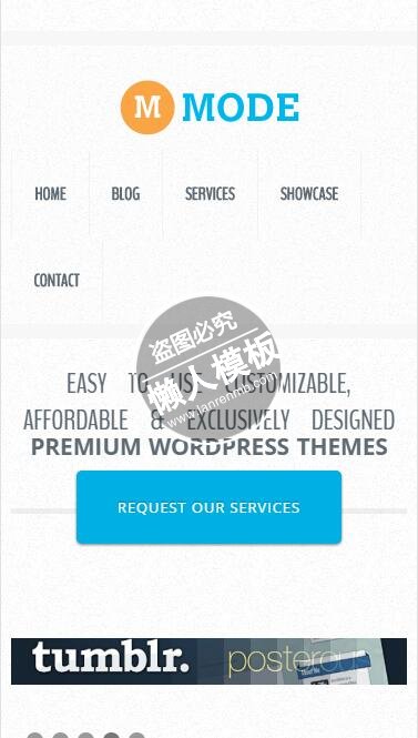 Mode Website纯文字html5公司企业手机wap网站模板免费下载