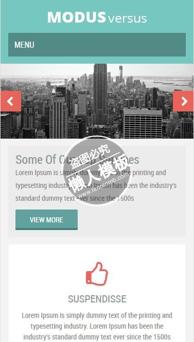 Modus-Versus顶级服务城市建设html5企业手机网站模板免费下载
