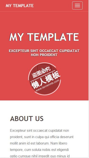 My-template界面模板选择html5公司企业手机wap网站模板免费下载