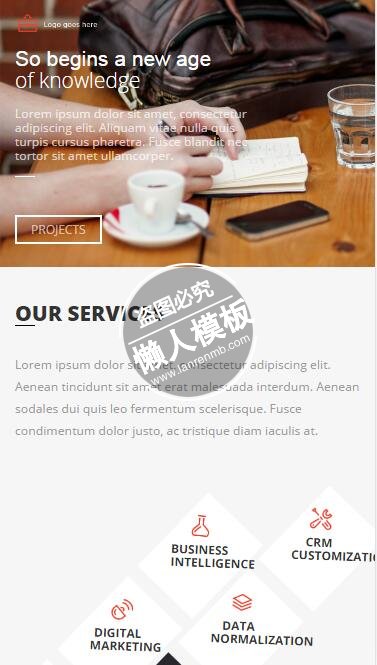 Office Website办公站html5公司企业手机wap网站模板免费下载