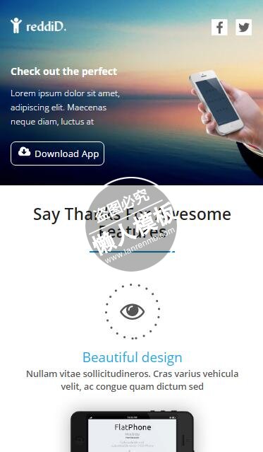 Reddid Multi purpose html5公司企业手机wap网站模板免费下载