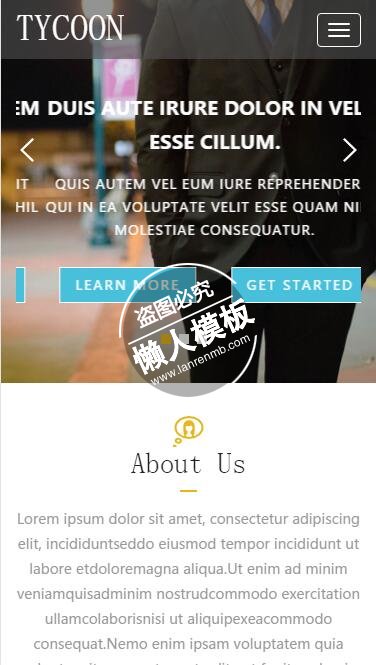 Tycoon带视频特别服务合作html5公司企业手机网站模板免费下载