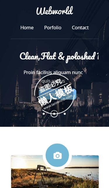 Webworld古老城市夜晚背景html5公司企业手机网站模板免费下载