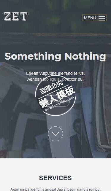 ZET透明小巧导航栏html5公司企业手机wap网站模板免费下载