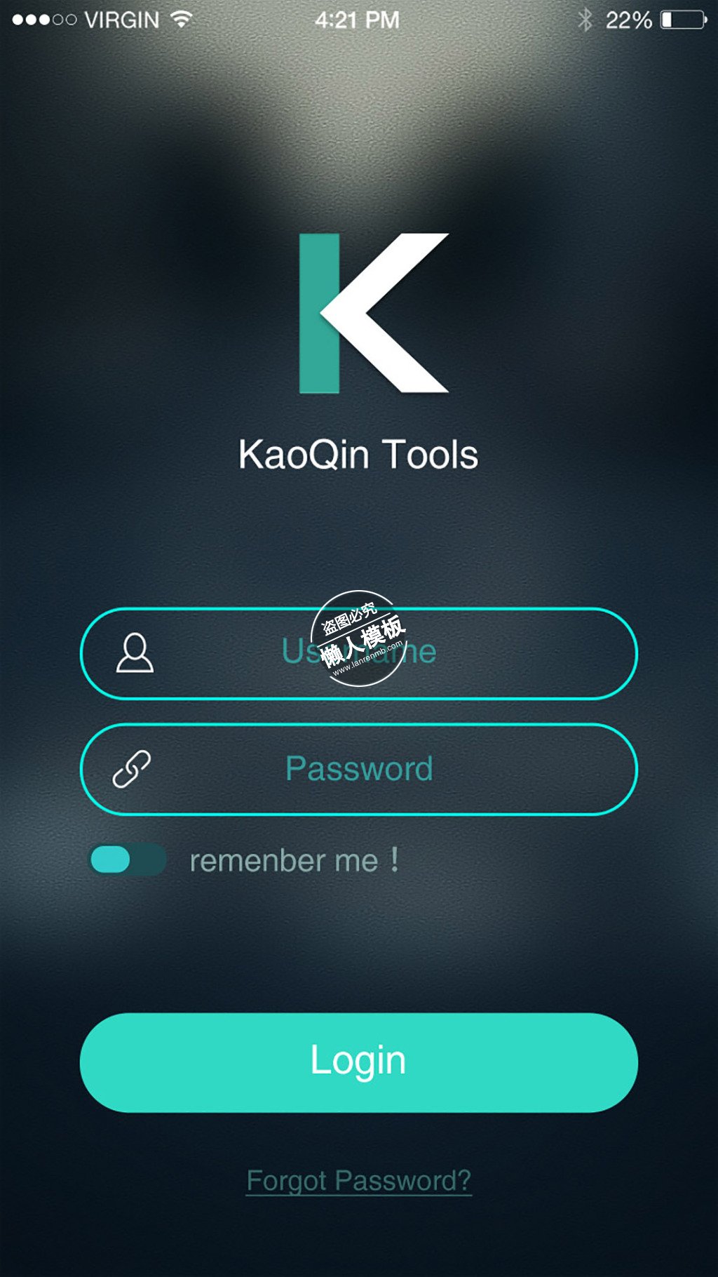 考勤工具英文登录页ui界面设计移动端手机网页psd素材下载