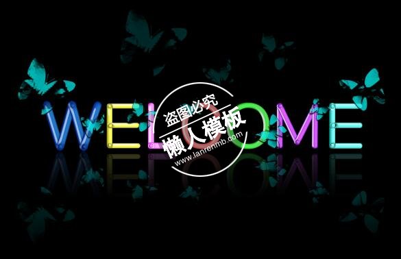 黑色背景欢迎页面banner ui界面设计移动端手机网页psd素材下载