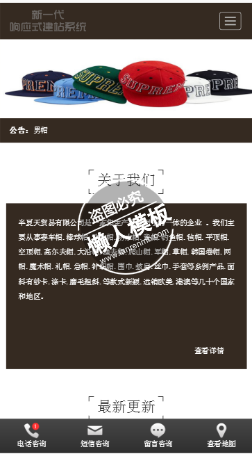 半夏天贸易公司手机PC端自适应响应式html5贸易网站双模板下载