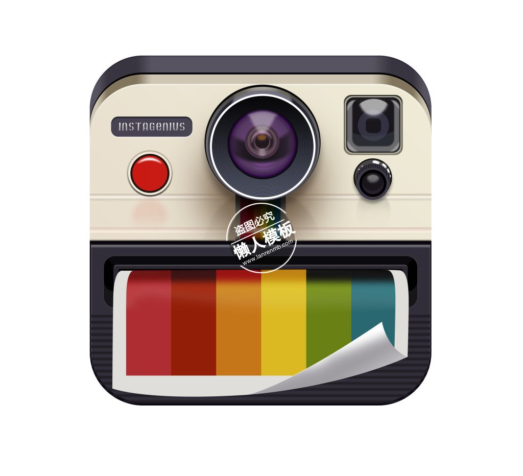 实体拟物相机icon图标ui设计移动端手机psd图片素材下载