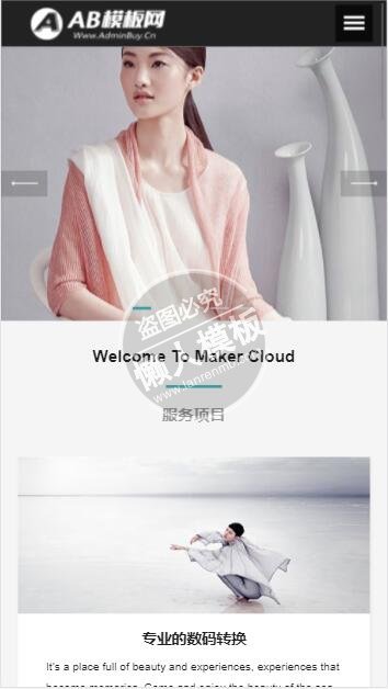 个人摄影服装广告设计整站带织梦后台pc手机双网站源码下载