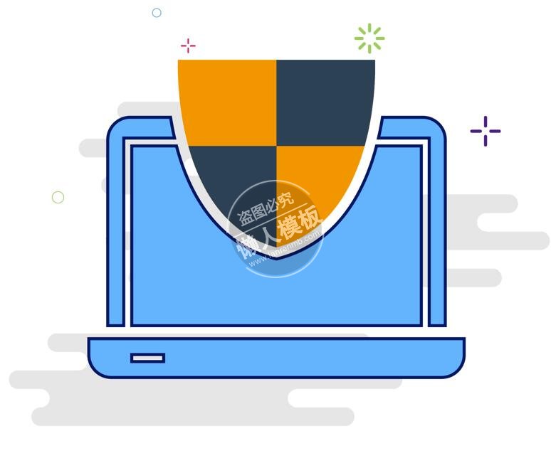 笔记本安全启动画面图标ui界面设计移动端手机网页eps素材下载