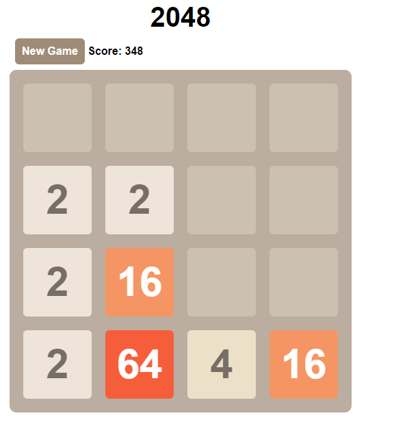 HTML2048网页版小游戏源码下载