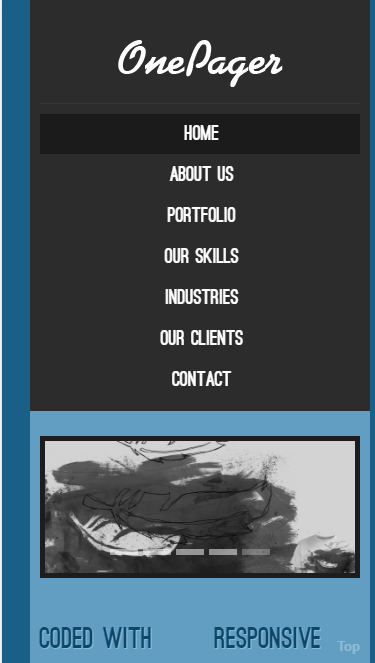 墨蓝色新闻类适用自适应响应式网站模板源码免费下载