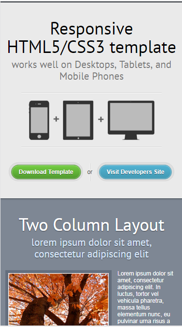responsive新闻博客类自适应响应式网站模板素材免费下载