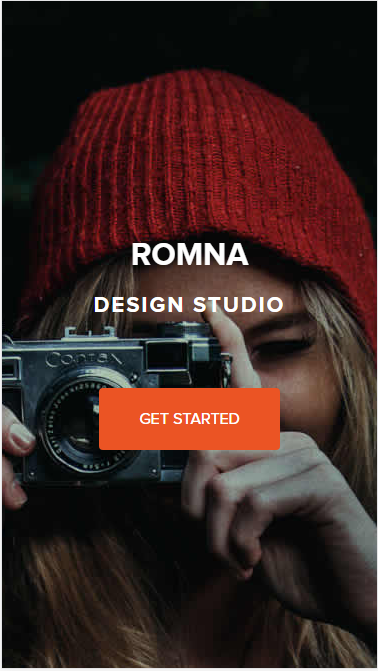 ROMNA专业摄影自适应响应式网站模板素材免费下载