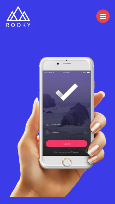 Rooky手机APP下载门户自适应响应式网站模板素材免费下载