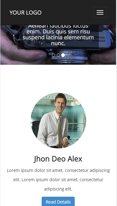 大图轮播通用型自适应响应式网站模板素材免费下载